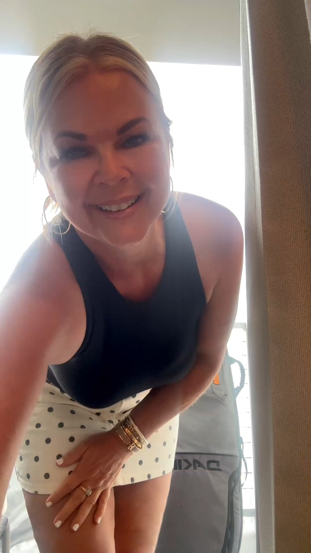 Loving this polka dot skirt! So fun for Summer ☀️🖤 Wearing a 10 & size M in the top.

#LTKootd #LTKOver40 #LTKWorkwear