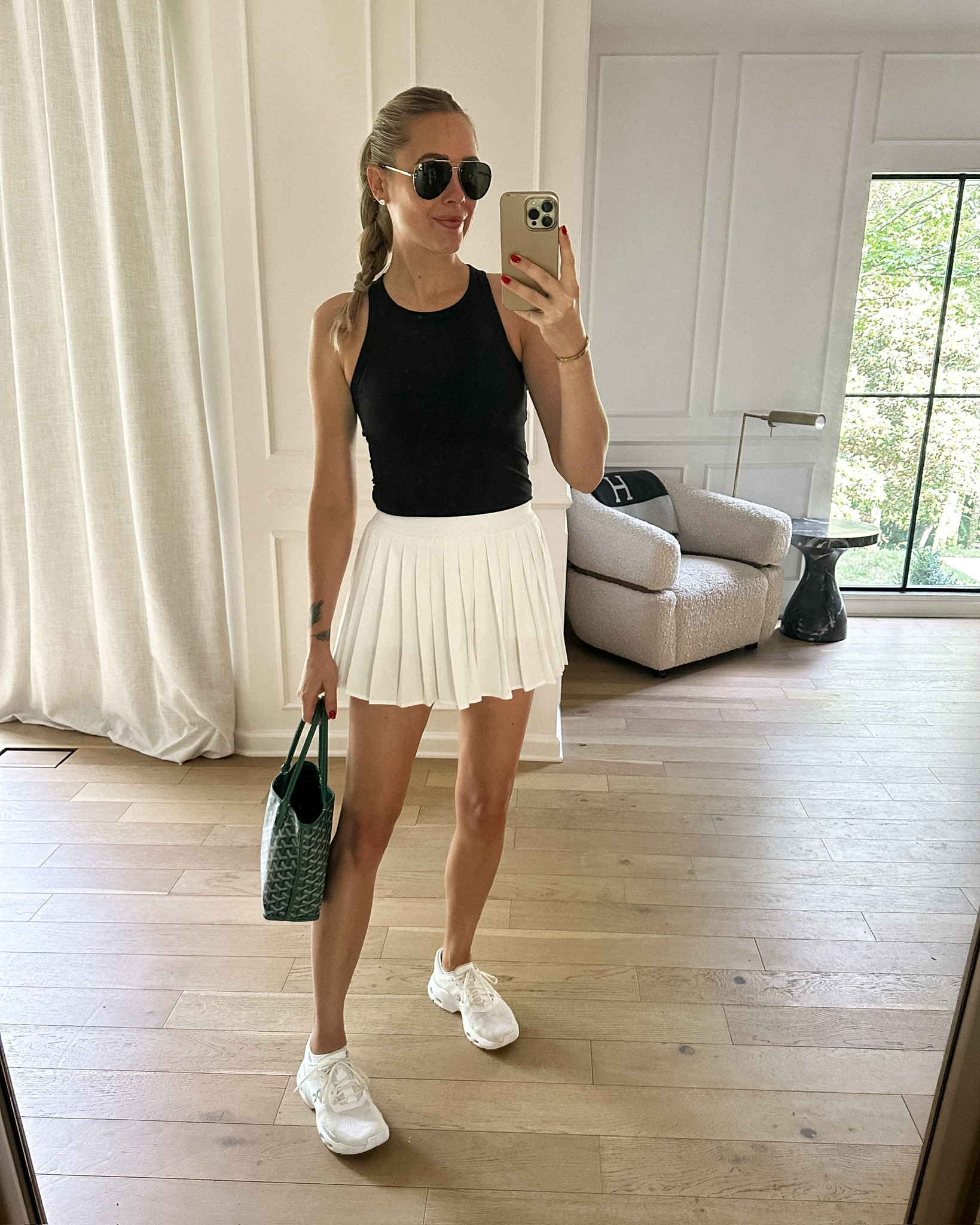 Fashion Jackson golf outfit. Everything true to size
#lululemon #golf #activewear #fitness #sneakers 

#LTKOver40 #LTKActive #LTKFindsUnder100