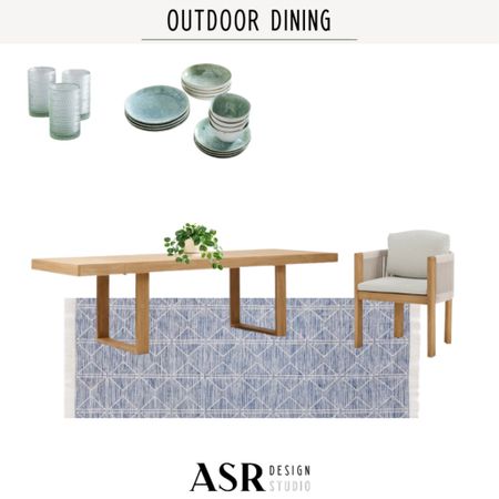 Styled Outdoor Dining Space, featuring a dining table, dining chairs, rug and accessories! #diningroom #outdoor #outdoordining

#LTKstyletip #LTKhome #LTKfamily