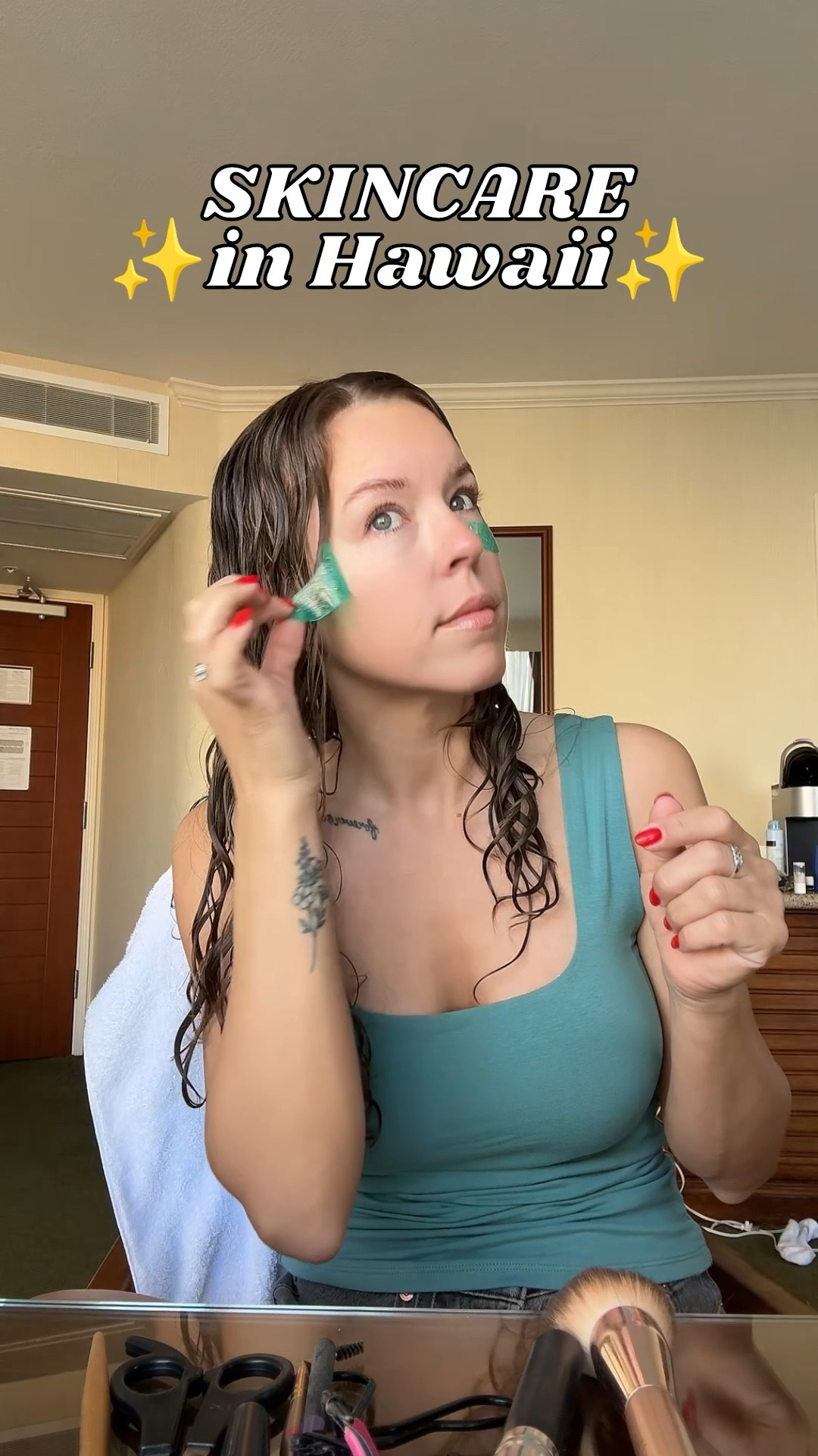 MAKEUP PREP SKINCARE : I will allllways throw an eye mask or two in my makeup/skincare bag when I travel. There’s nothing better than a little boost once the vacation starts to drain me. (Andrew loved using a pair, too!)

Next up, I alternate between toners and think I’ll end up repurchasing the Versed one instead of the one I used because it’s a little more mild and I tend to get red, but I NEED a little extra skin clearing and pore shrinking!

Last, always a moisturizer! Sometimes I’ll opt for a moisturizing primer but this Korean serum truly PLUMPS and absorbs perfectly to allow for a smooth makeup application with no residue! (Plus there’s always sales and coupons!) It has hyaluronic acid, peptides, B vitamins, and niacinamide!

#LTKBeauty #LTKWatchNow #LTKFindsUnder50