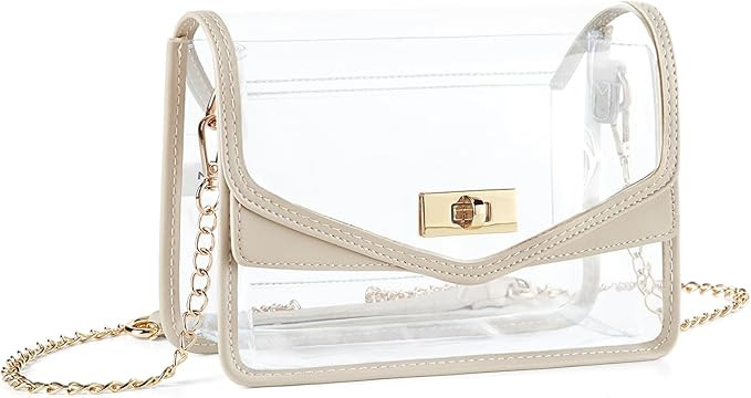 Missnine Clear Bag for Stadium Events Clear Crossbody Purse Stadium Approved Women Transparent Sh... | Amazon (US)