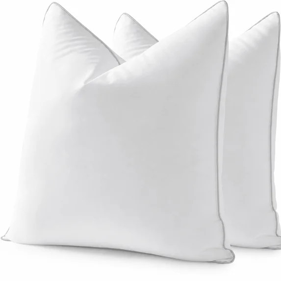 Sormag 20x20 Pillow Inserts 2 Pack, Hypoallergenic Throw Square Euro Decorative Insert Set of 2, ... | Walmart (US)