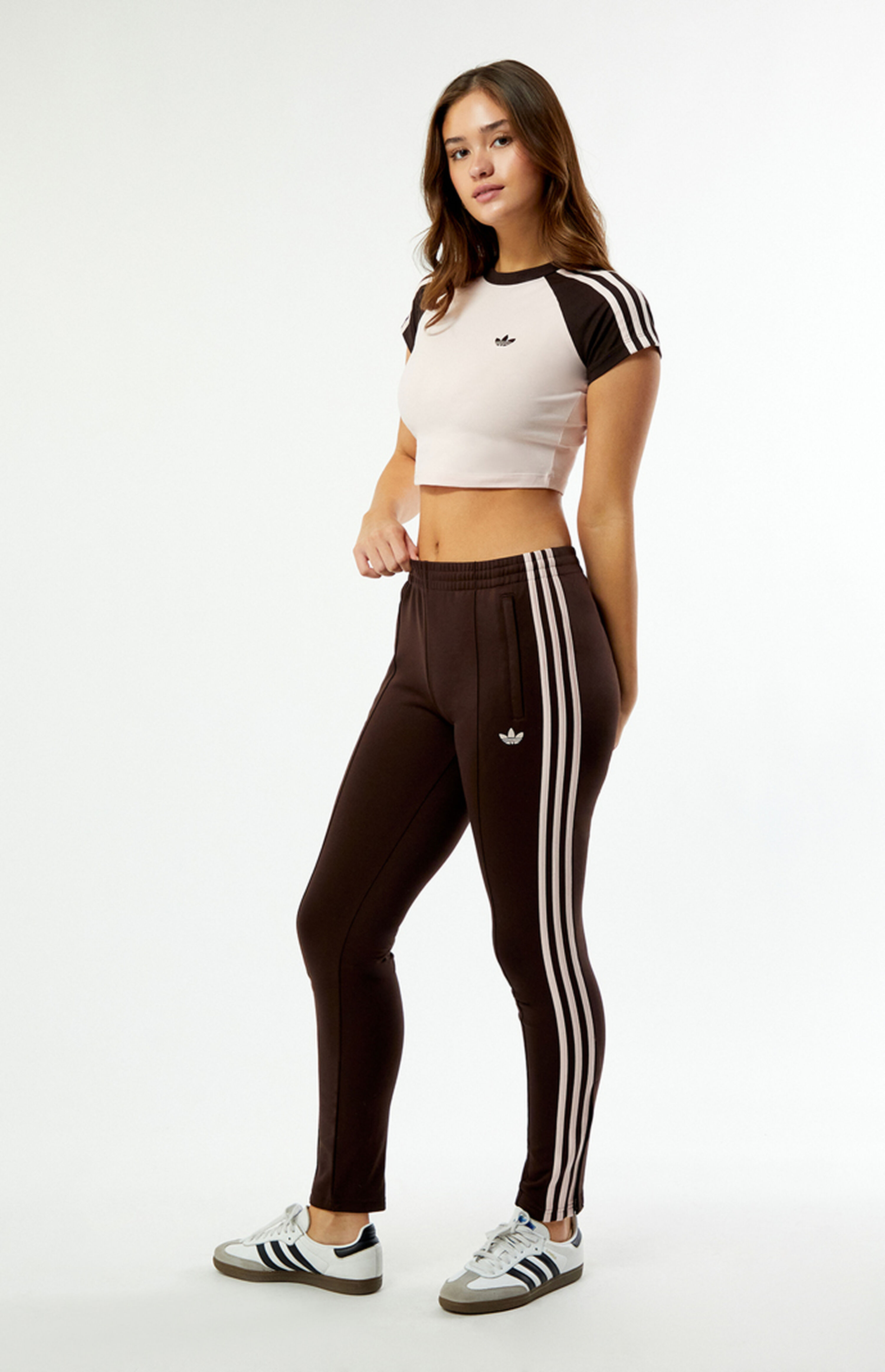 adidas Brown SST Classic Track Pants | PacSun