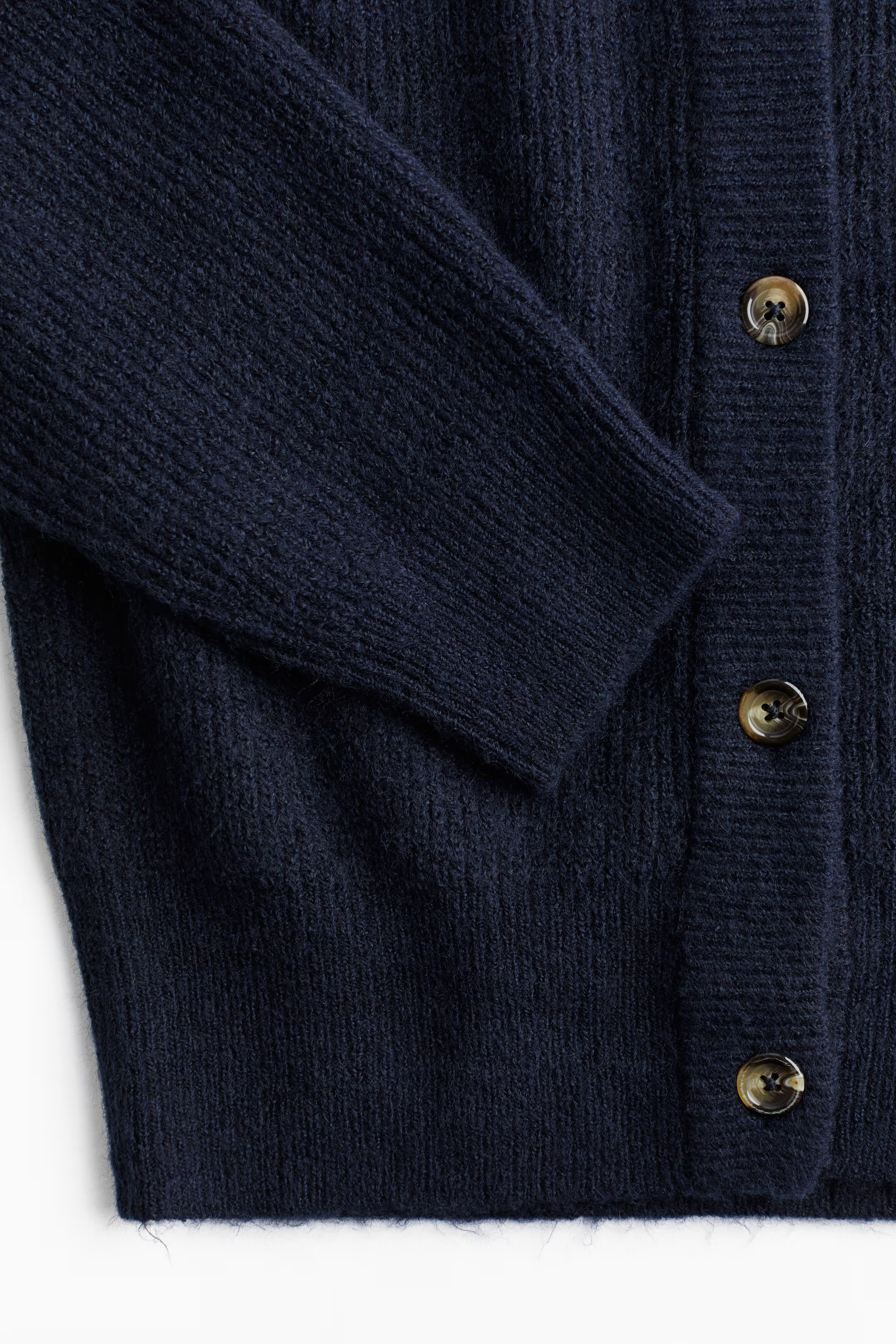 Rib-Knit Cardigan - Navy blue - Ladies | H&M US | H&M (US + CA)