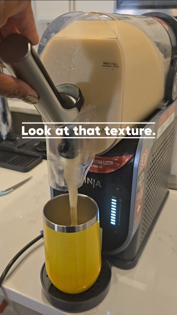 Weekend treat at home! 🍍🍹 We made frozen piña coladas in the Ninja Slushi, and they turned out perfectly smooth. If you love frozen drinks without leaving the house, this machine is so much fun to use. Shop my Ninja Slushi and the items I used below. 🖤 

 #LTKmomlife #LTKfoodie #LTKHome