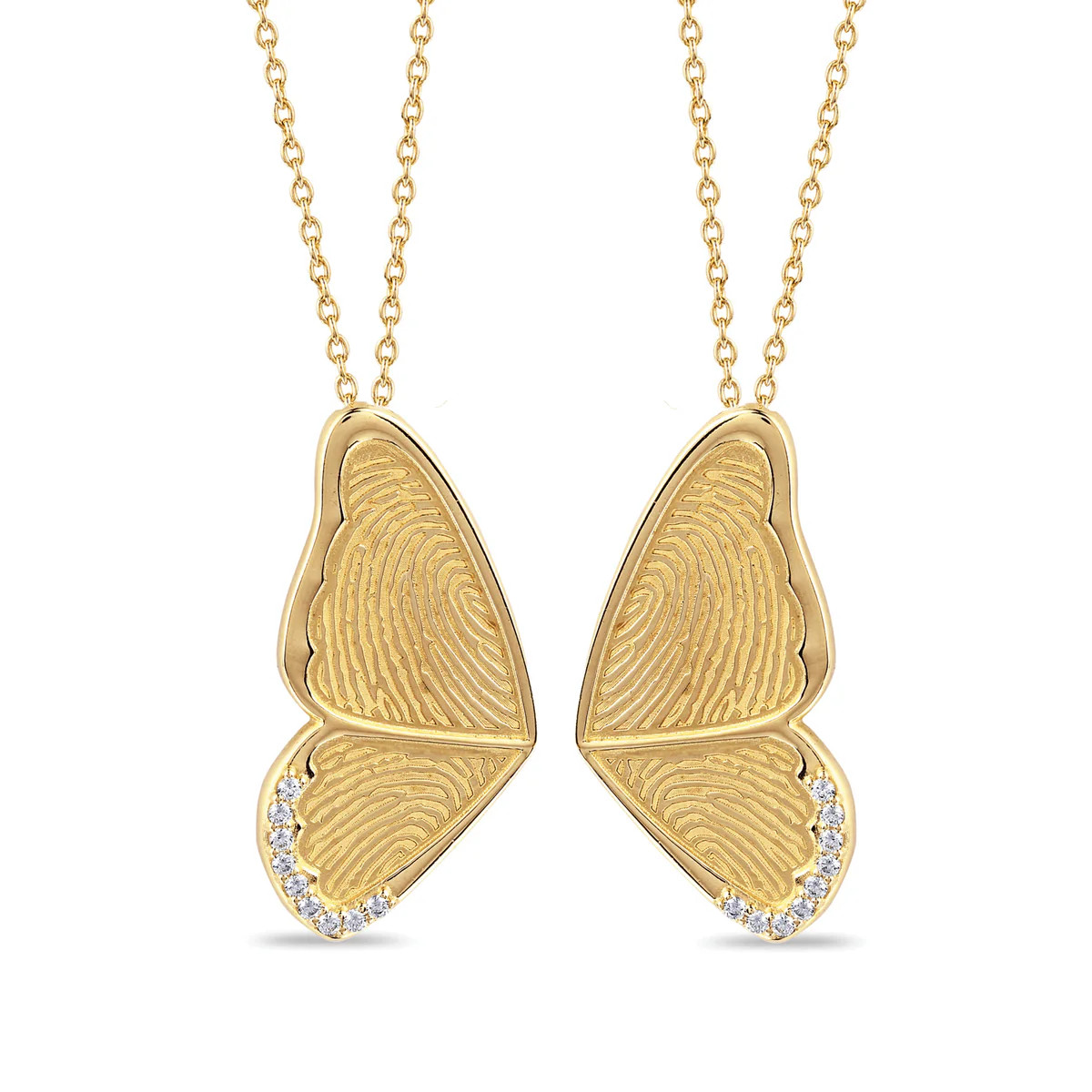 BFF Butterfly | Love Talla Fingerprint Necklaces