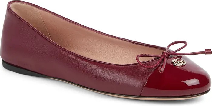 Double G Cap Toe Ballet Flat (Women) | Nordstrom