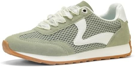 LUCKY STEP Women's Fashion Sneakers Trendy Tennis Shoes Neutral Stylish Retro Trainers Casual Run... | Amazon (US)