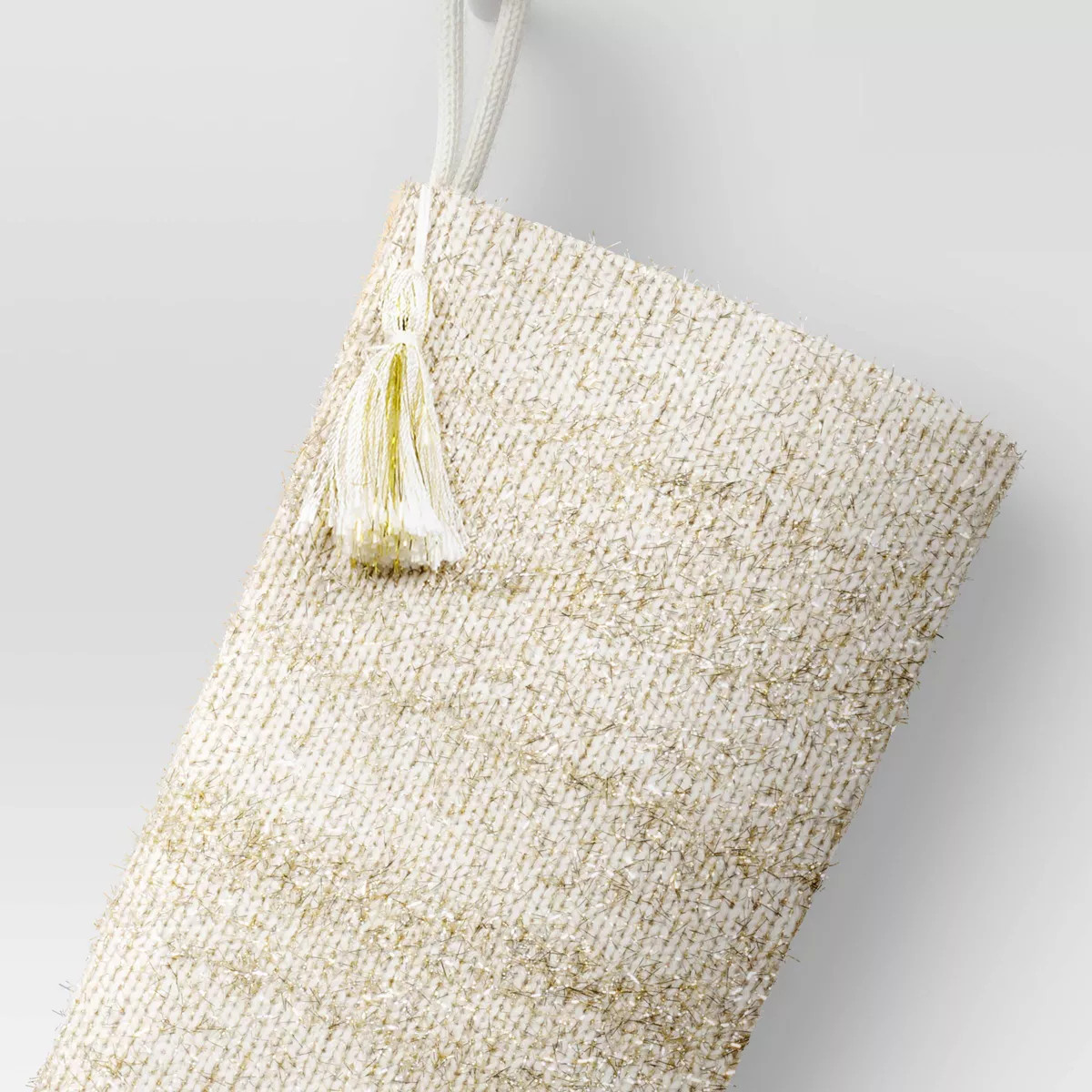 20" Knit Christmas Stocking with Tinsel and Tassel - Wondershop™ | Target