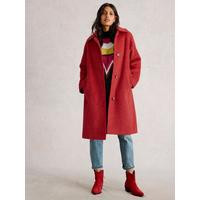 White Stuff Kelsey Wool Blend Coat - Red | Very (UK)
