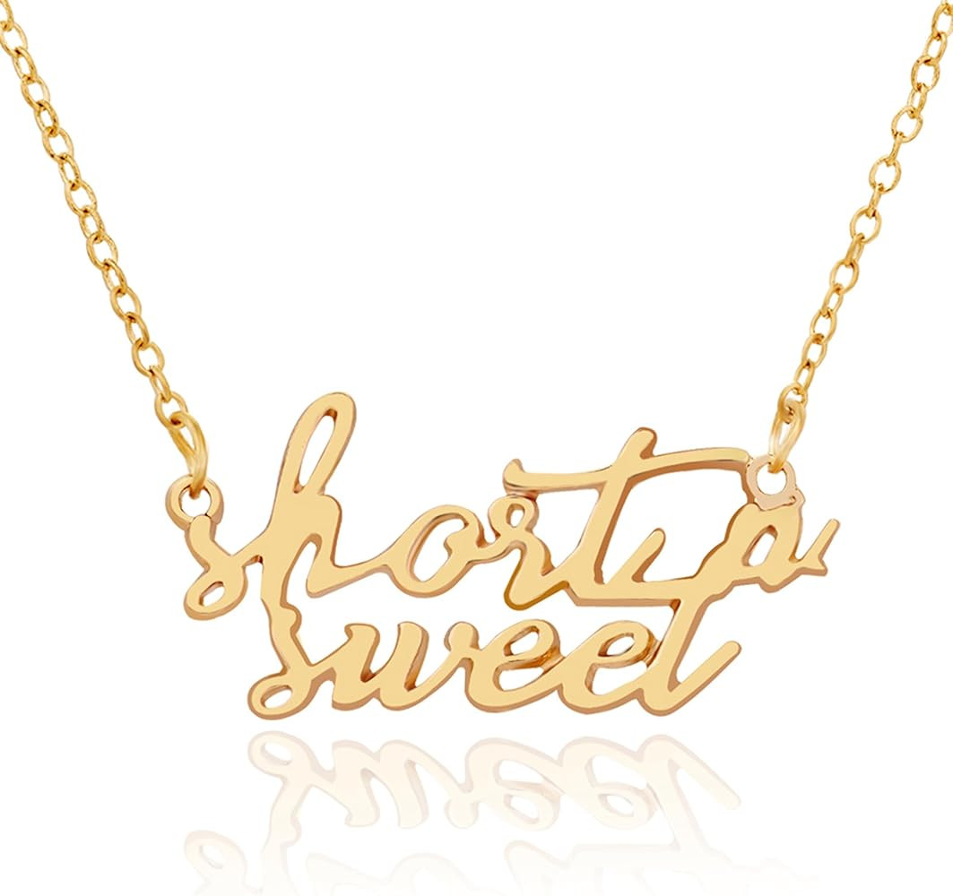 Sabrina 𝐒𝐡𝐨𝐫𝐭 𝐧' 𝐒𝐰𝐞𝐞𝐭 Inspired Necklace Sabrina Necklace Jewelr... | Amazon (US)
