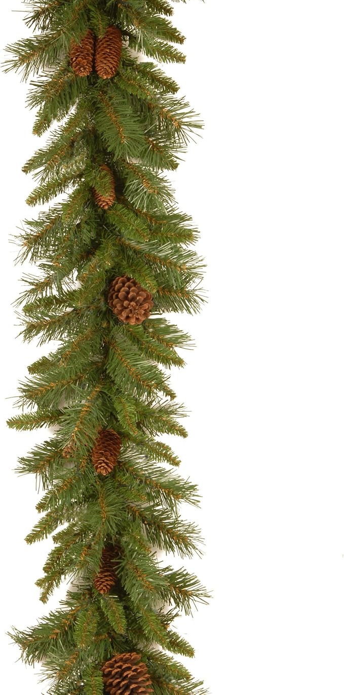 National Tree Company Artificial Christmas Garland, Green, Evergreen, Decorated With Pine Cones, ... | Amazon (US)
