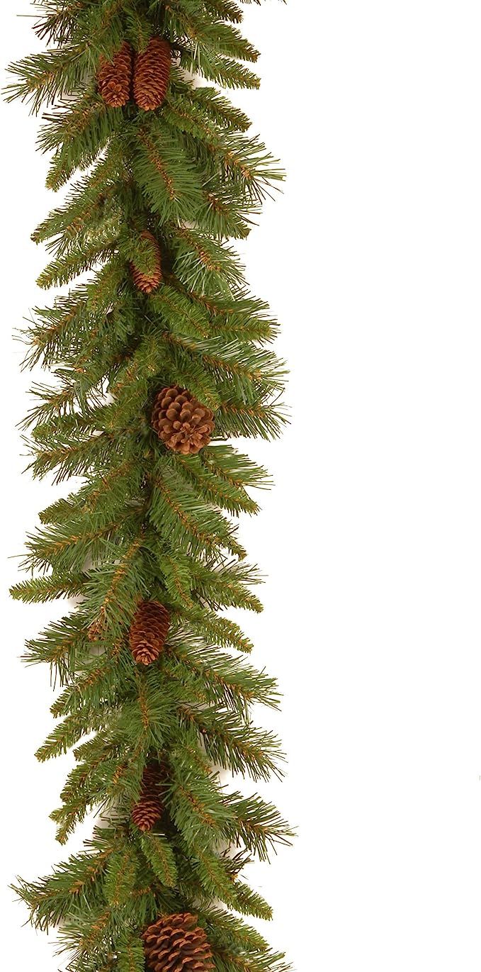 National Tree Company Artificial Christmas Garland, Green, Evergreen, Decorated With Pine Cones, ... | Amazon (US)