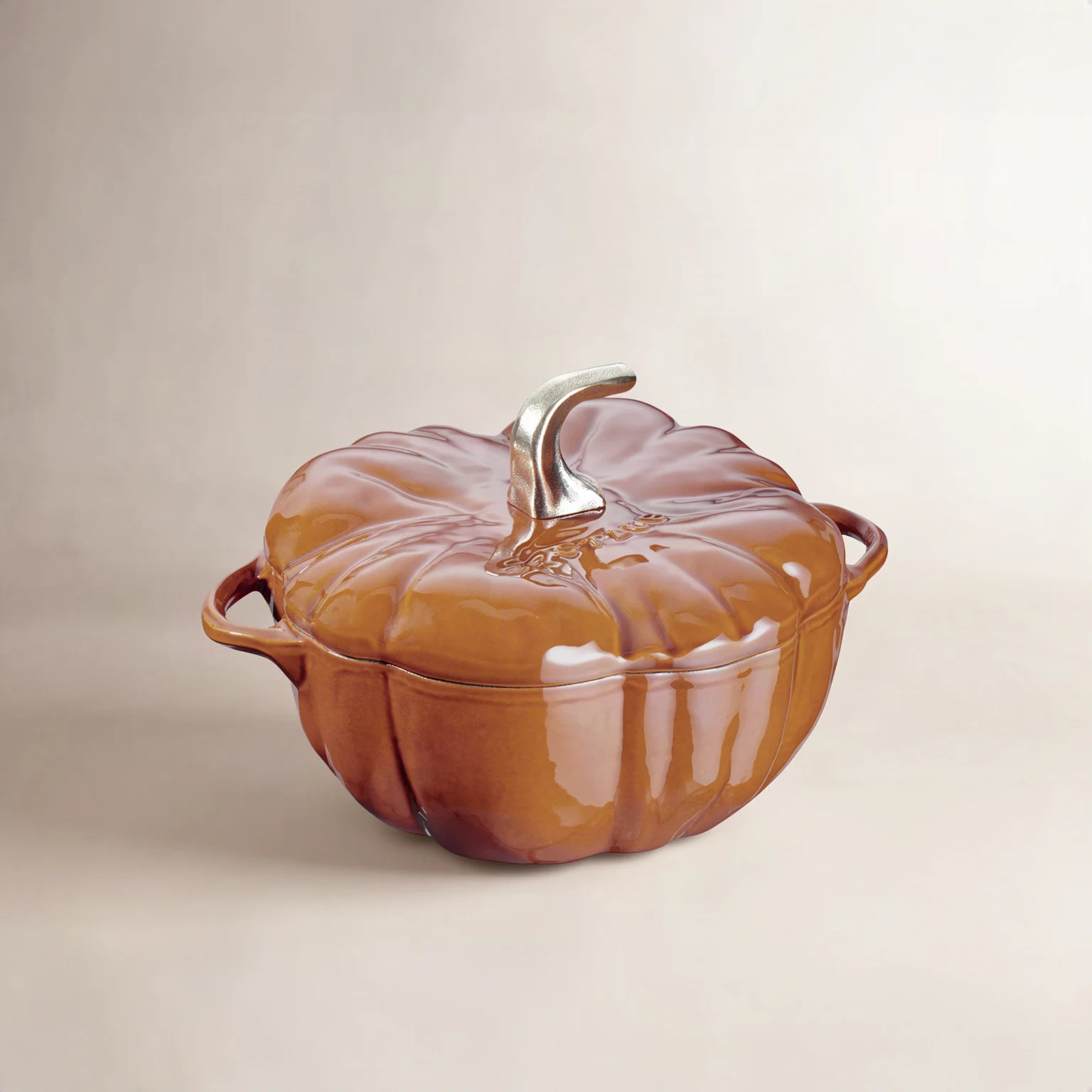 Staub Cast Iron Pumpkin Cocotte, Dutch Oven, 3.5-quart, serves 3-4 | Wayfair North America