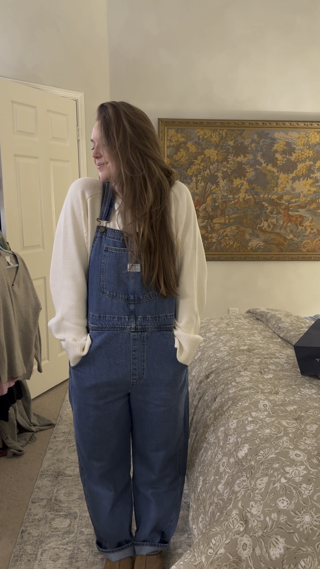 A sale on the overalls and the sweater! Super comfy and Fall ready 🍁

#LTKSeasonal