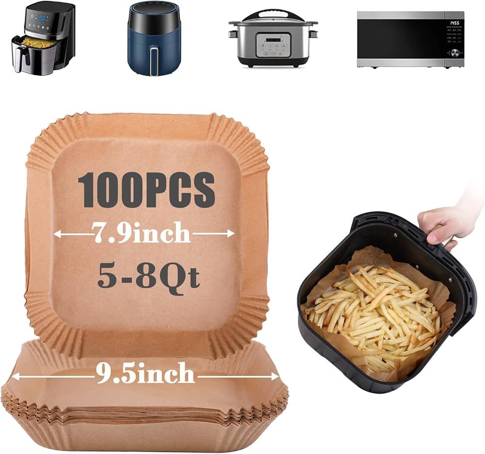 Air Fryer 100 Pcs Disposable Liners | Amazon (US)