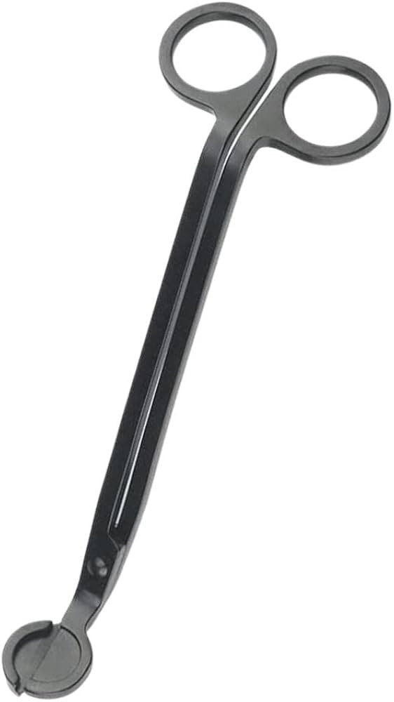 Arolly Polished Stainless Steel Candle Wick Trimmer in Black - Rust Proof Wick Clipper or Cutter ... | Amazon (US)