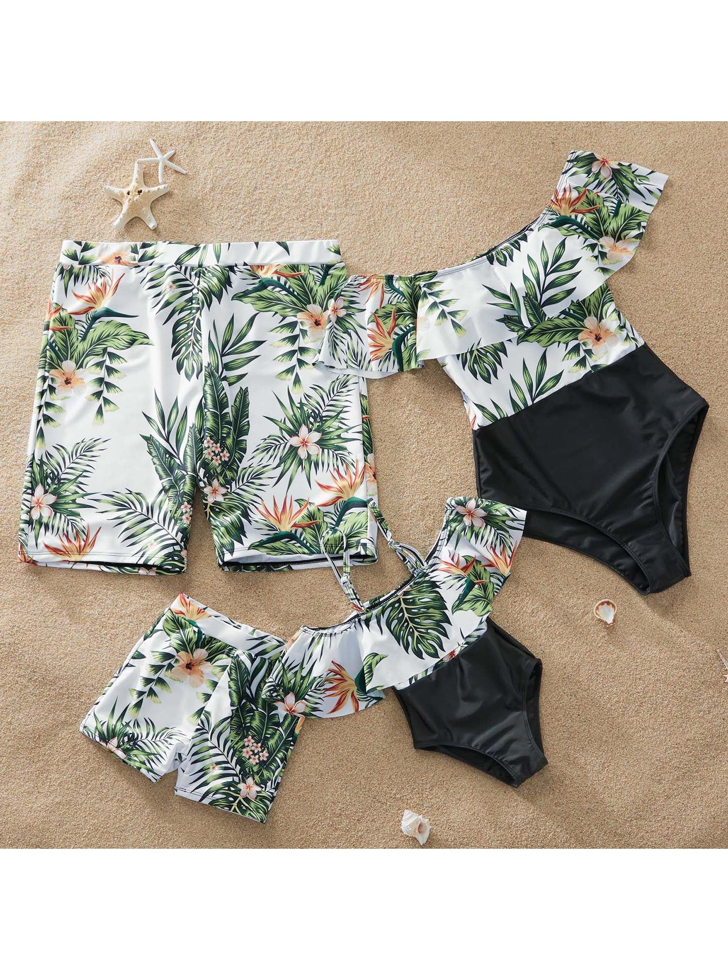 PatPat Plant Family Matching Swimsuit Beach Swimwear,One Piece,Sizes Baby-Kids-Adult | Walmart (US)