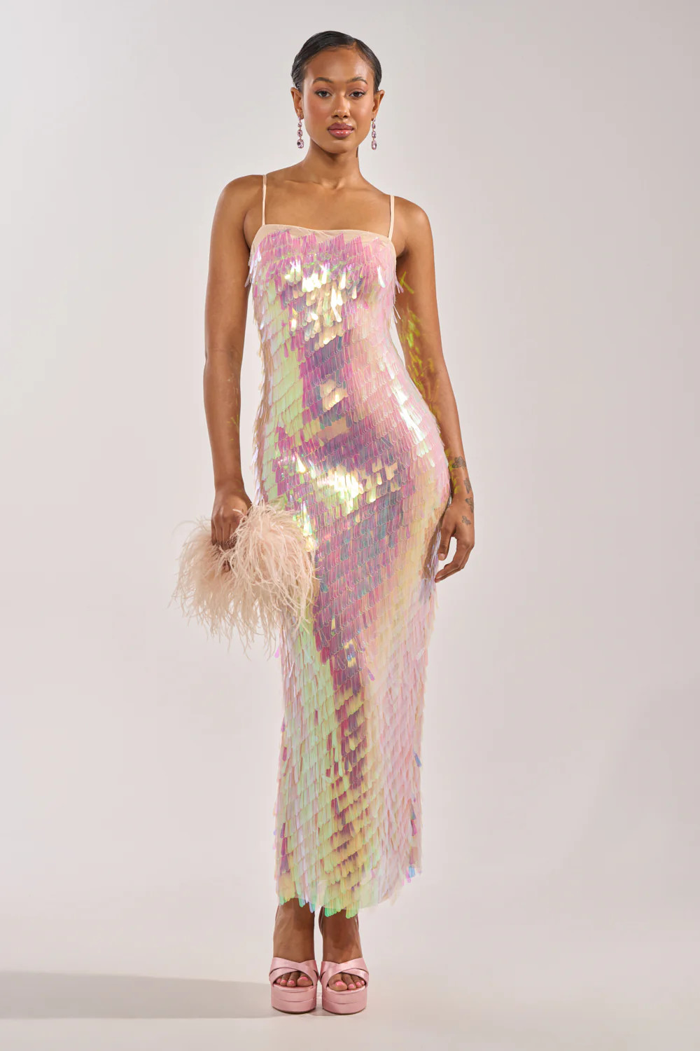 ALWAYS SHINING SEQUIN MAXI DRESS | AKIRA