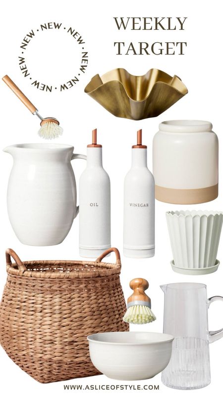 These items are so elegant and timeless. I love the different stoneware items and the fluted glass pitcher. And if we HAVE to do dishes everyday, why not make it pretty with one of these adorable dish brushes?

Affordable / budget / home goods / home decor / classic style / minimalist / neutral / basket / pitcher / cookware / bowl / planter pot / vase

#LTKhome #LTKfindsunder50 #LTKsalealert