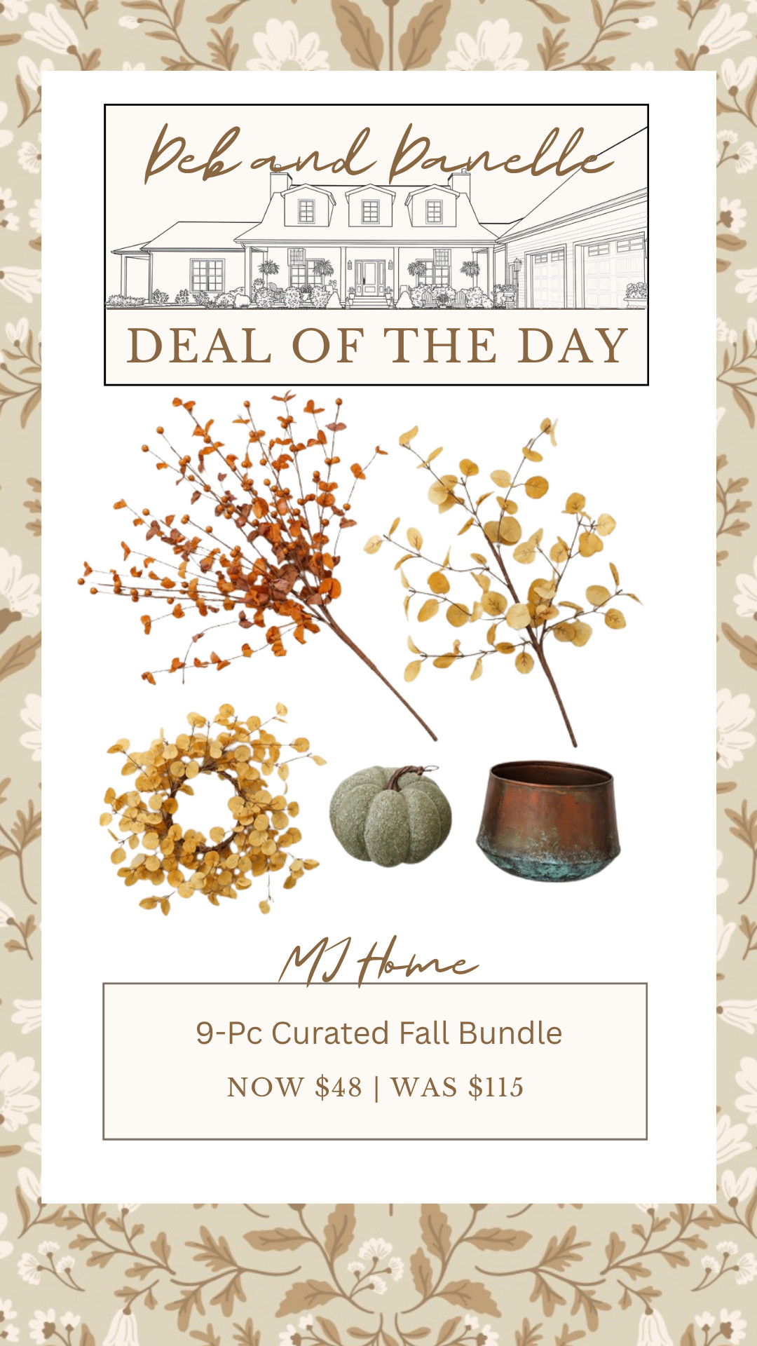 This is such an amazing deal that it won't last long. Get 9-pieces that are already curated to put together a full Fall home decor look.  

 #LTKSeasonal #LTKHome #LTKSaleAlert
