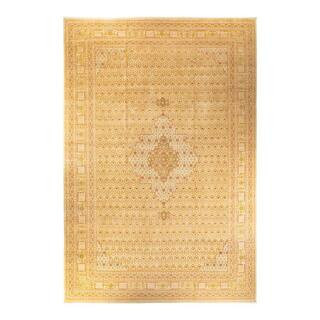 Mogul Ivory 12 x 18 Oriental Wool Indoor Area Rug | The Home Depot