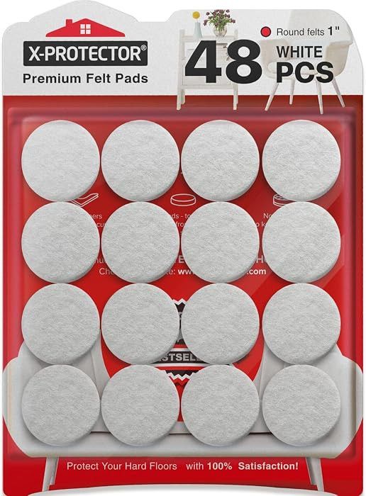 Felt Furniture Pads X-PROTECTOR - 48 Premium Felt Pads Floor Protector | Amazon (US)