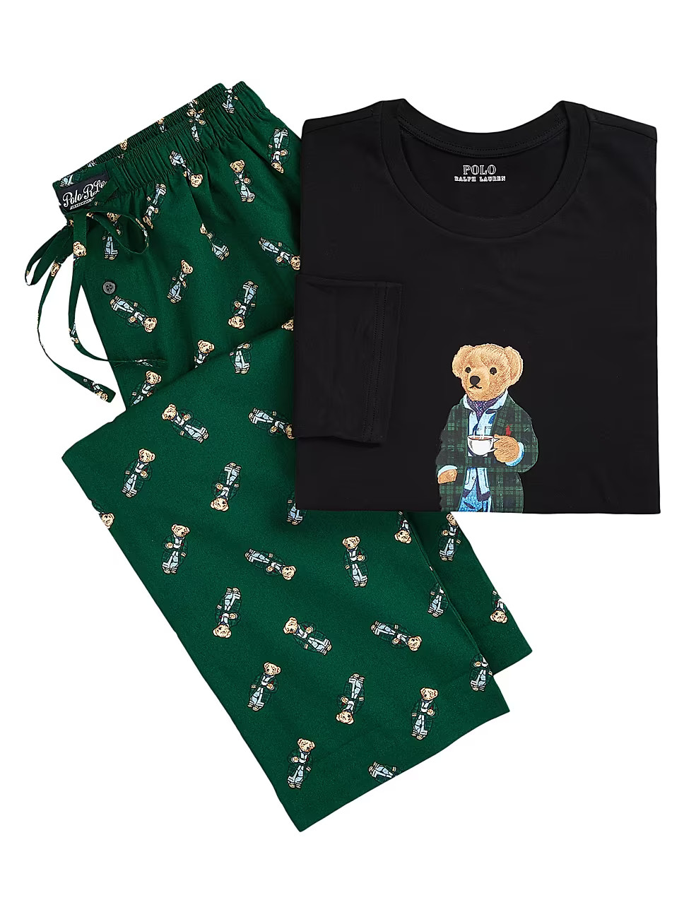 Polo Bear Long-Sleeve Pajama Set | Saks Fifth Avenue