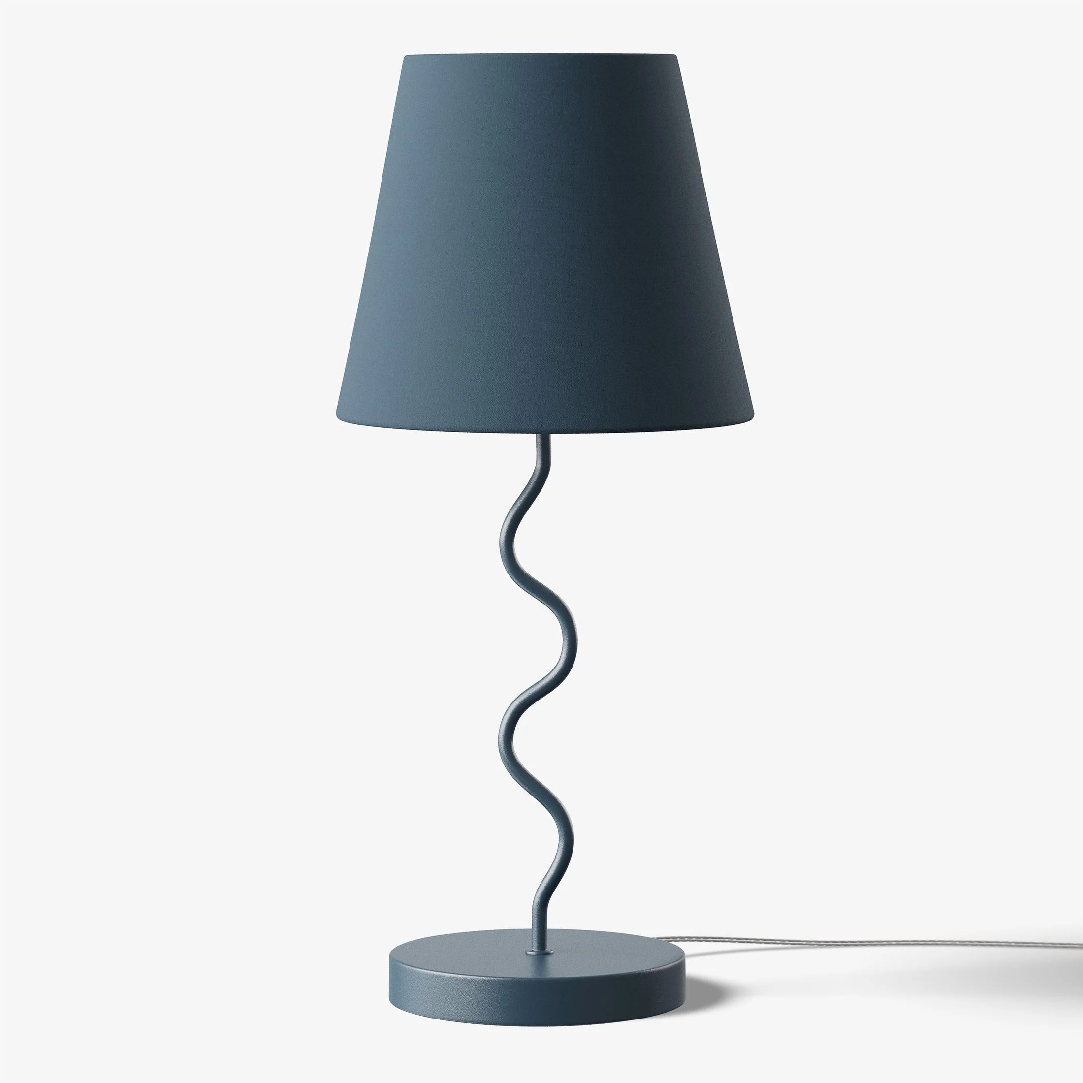 Mainstays Kids Blue Curvy Table Lamp with 17.25" Fabric Shade - Walmart.com | Walmart (US)