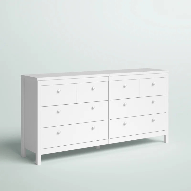 Bricelyn 8 Drawer 62.83'' W Double Dresser | Wayfair North America