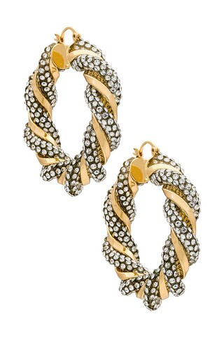 8 Other Reasons Twist And Shout Hoops in Gold from Revolve.com | Revolve Clothing (Global)