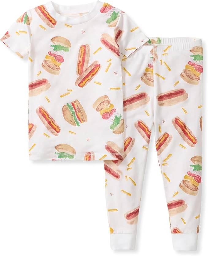 Burt's Bees Baby Unisex-Baby Honeysoft™ Lyocell Pajamas - Tee and Pant 2-piece PJ Set, Snug Fit... | Amazon (US)