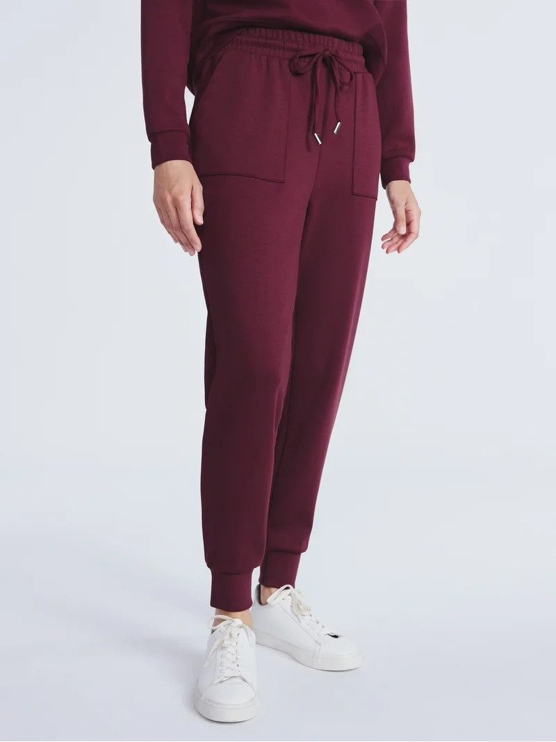 Scoop Women's and Women's Plus New Scubaknit Jogger Pants, Sizes XS-4X - Walmart.com | Walmart (US)