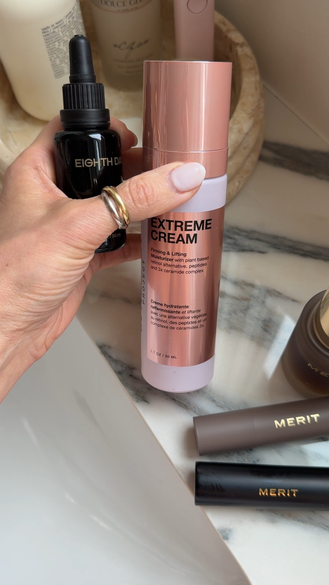 Missed this cream + serum so much while I was away! Just got these Merit products in and already tried the serum… so good. Will share more soon!

#LTKOver40 #LTKBeauty #LTKselfcare