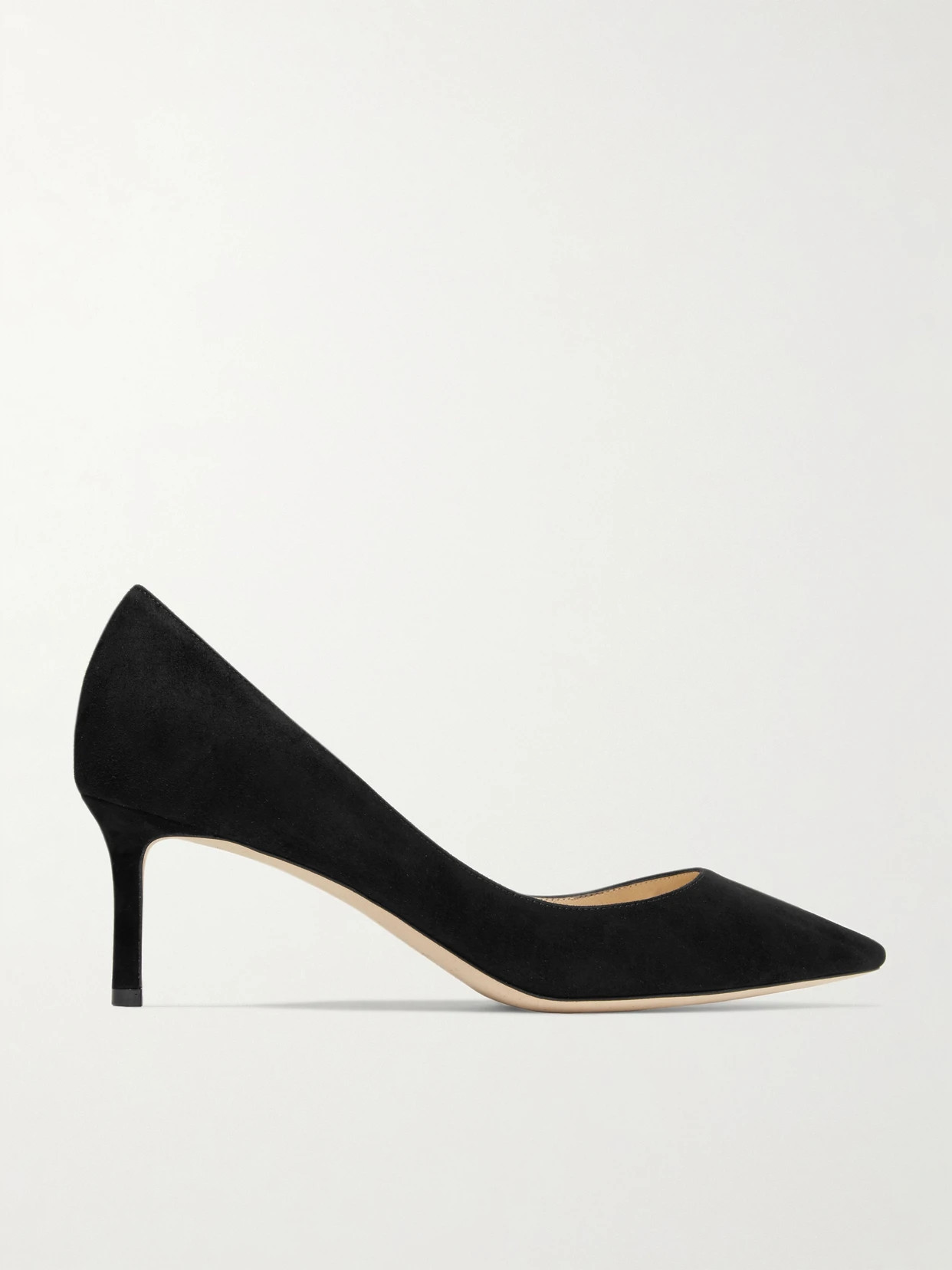 Jimmy Choo - Romy 60 Suede Pumps - Black | NET-A-PORTER (US)