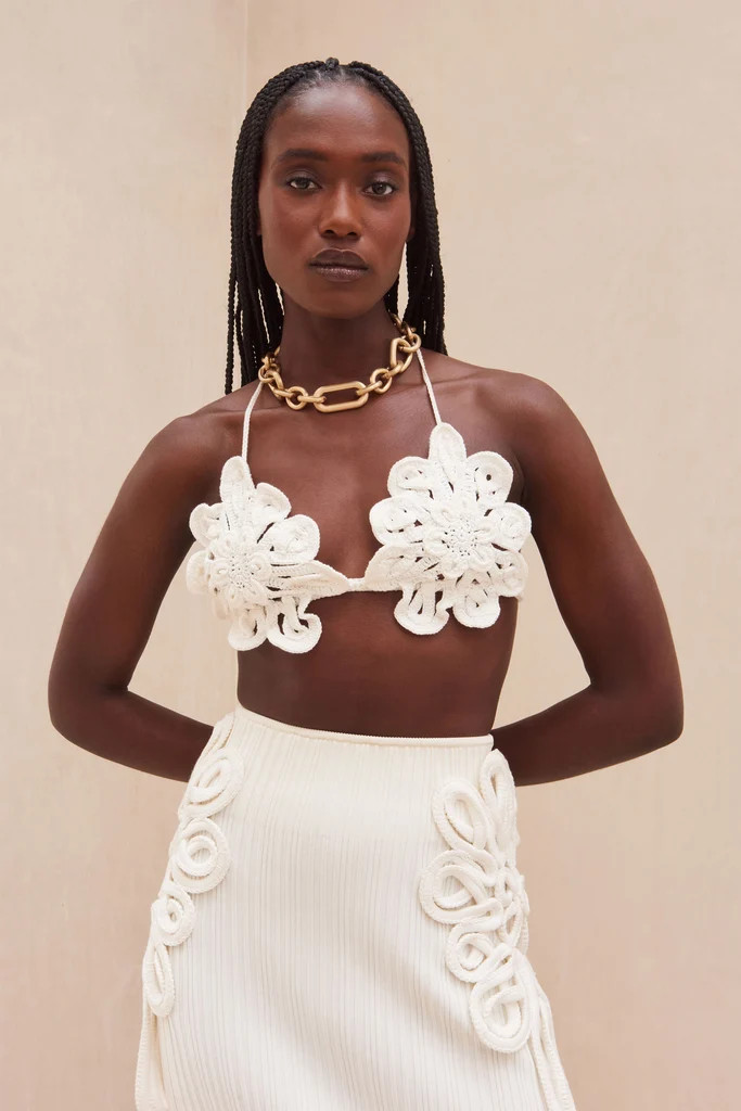 BELLONA BIKINI TOP - OFF WHITE | Cult Gaia - US