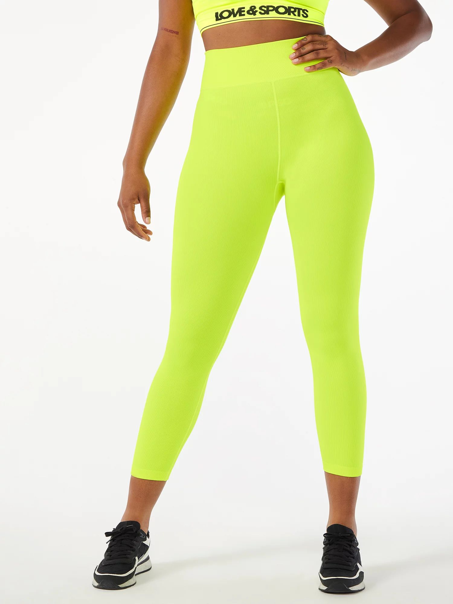 Love & Sports Women's Seamless Ribbed Leggings - Walmart.com | Walmart (US)