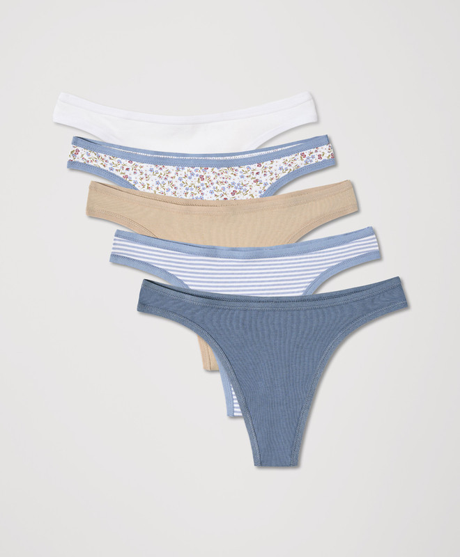 XSSelect size X-Small for Everyday Classic Fit Thong 5-Pack, and filter out options not available... | Pact Apparel