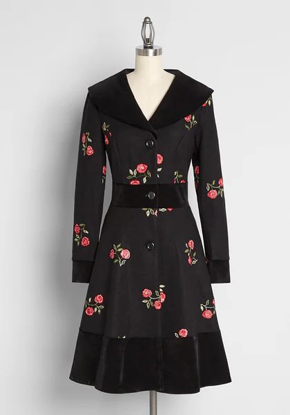 Winter Rose Garden Coat | ModCloth