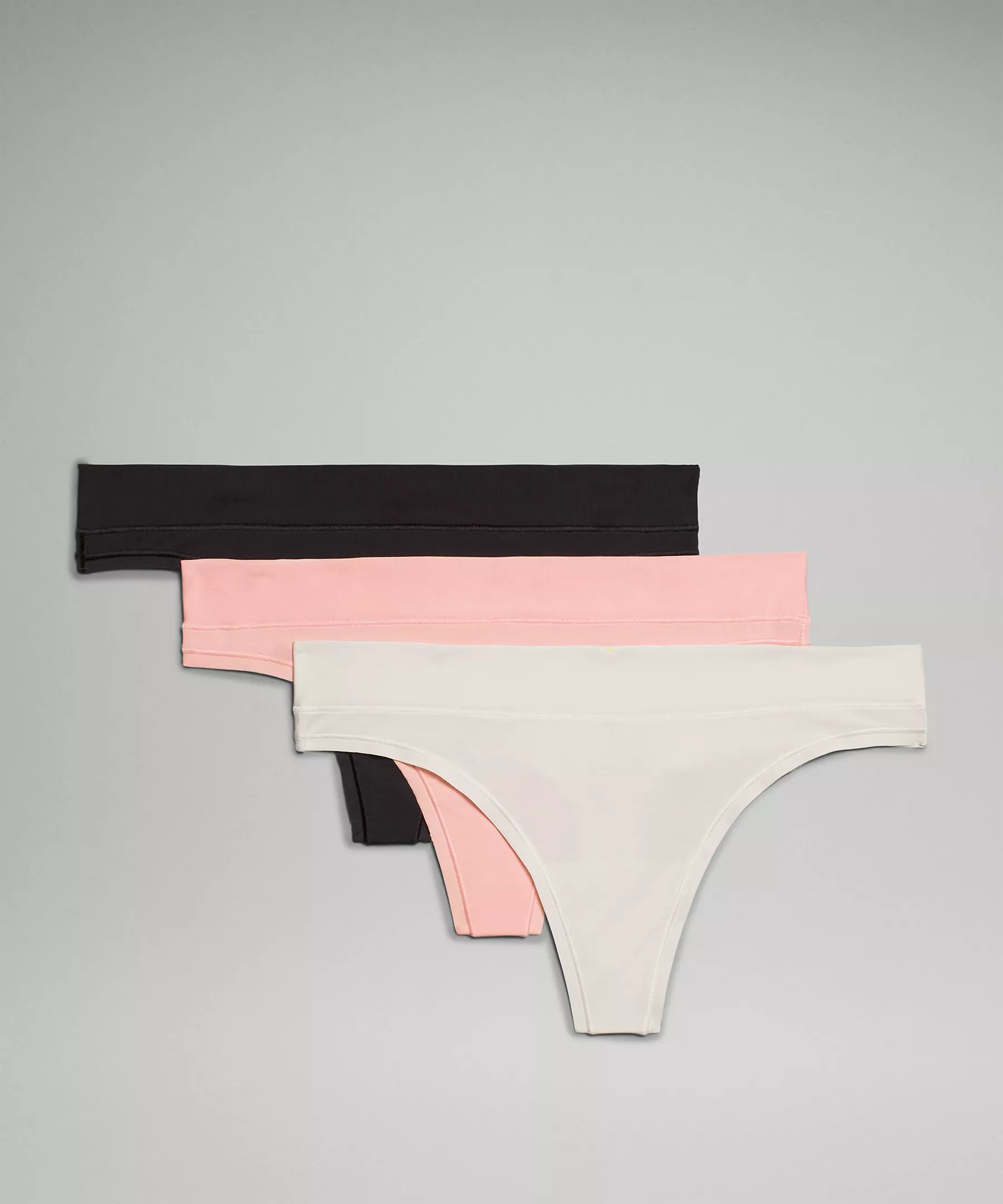 UnderEase Mid-Rise Thong Underwear 3 Pack | Lululemon (US)