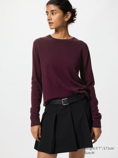 100% Cashmere Crew Neck Jumper | UNIQLO (UK)