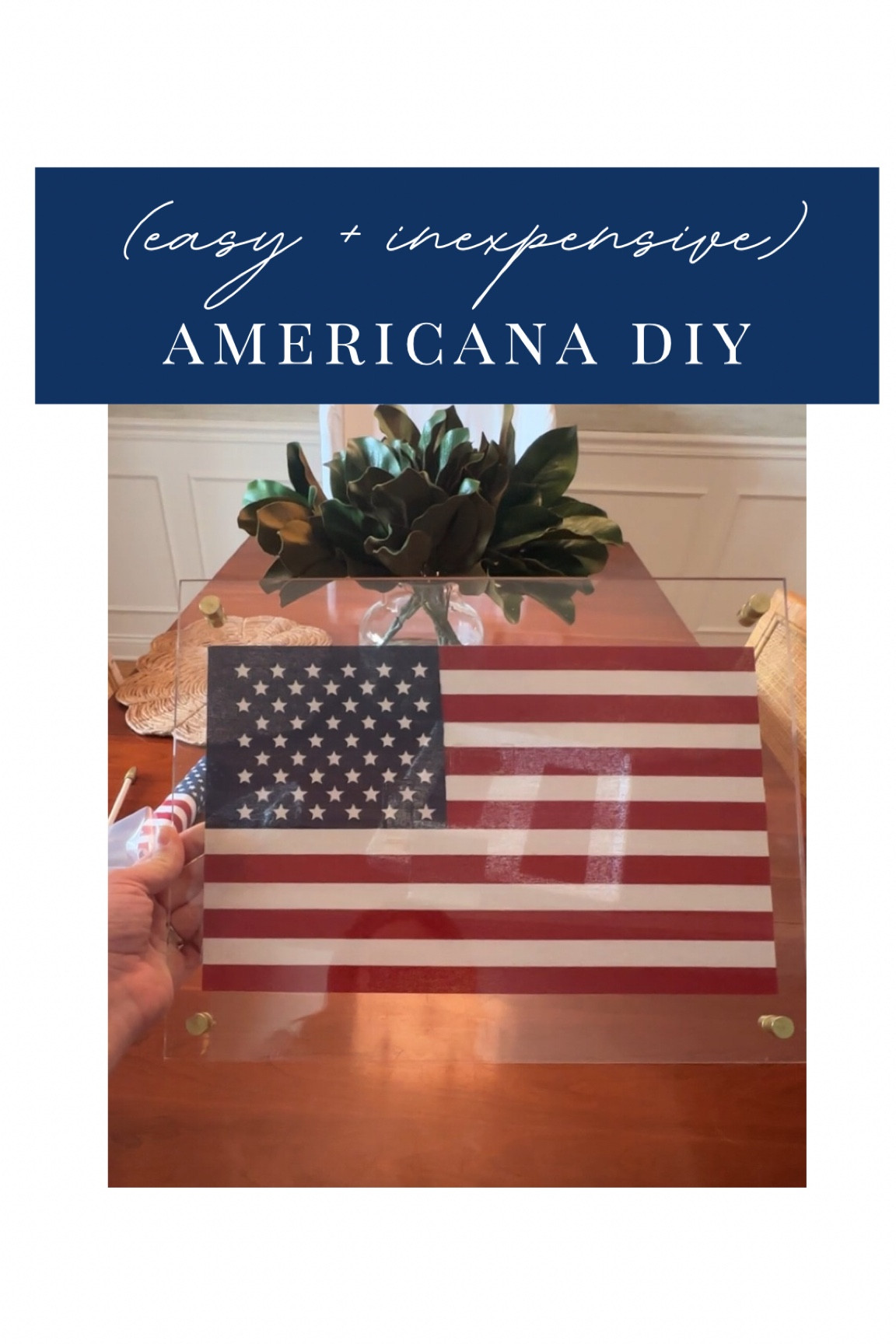 Easy flag art under $30!