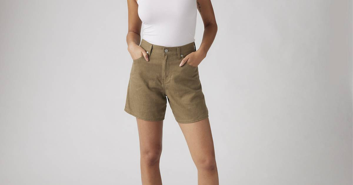 High Rise Baggy Linen Blend Lightweight Women's Shorts | Levi's US