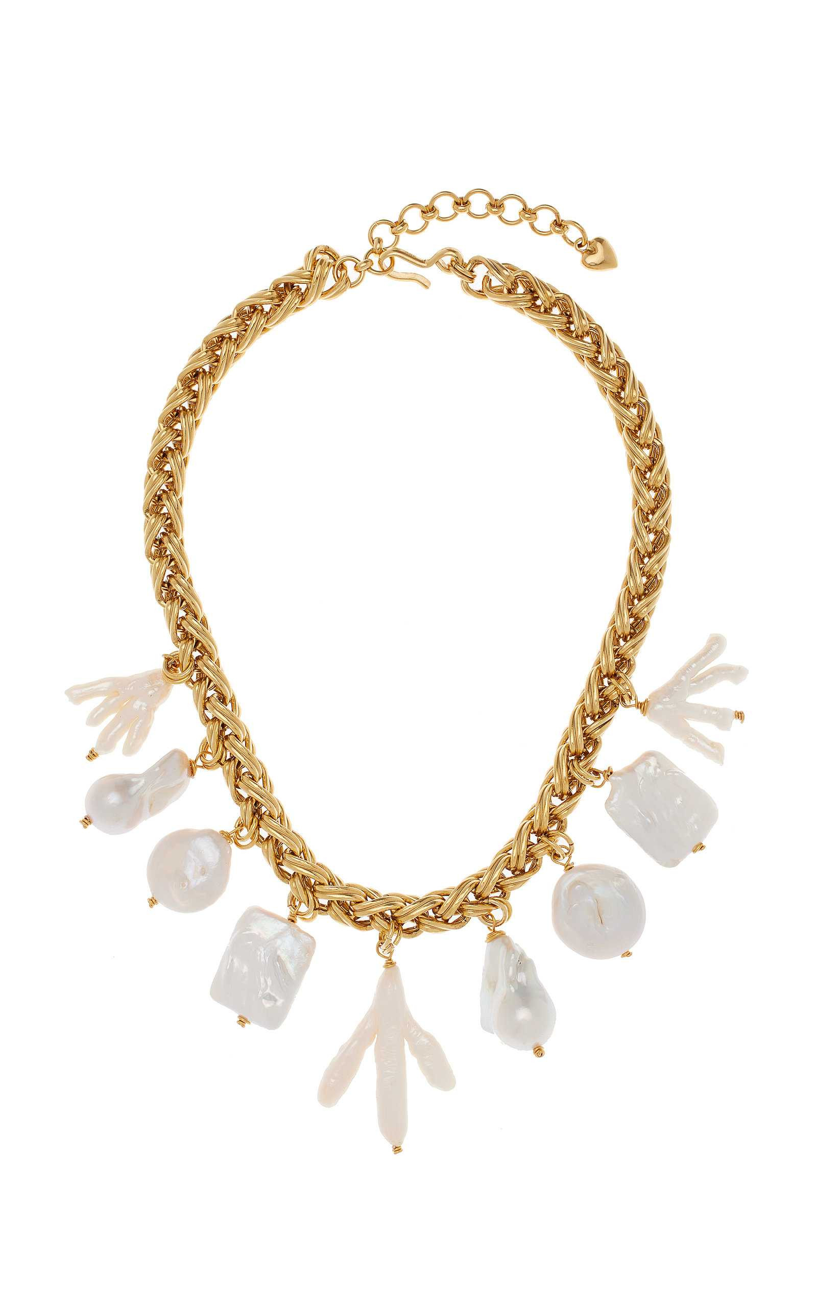 Diana Pearl 24K Gold-Plated Necklace | Moda Operandi (Global)