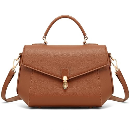 Small Crossbody Handbags Women Top Handle Bag Structured Handbag | Amazon (US)