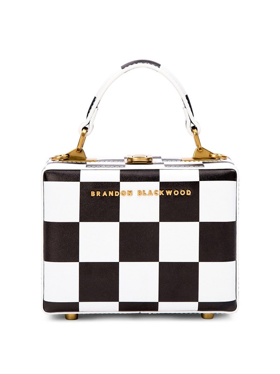 Mini Kendrick Check-Print Box Bag | Saks Fifth Avenue