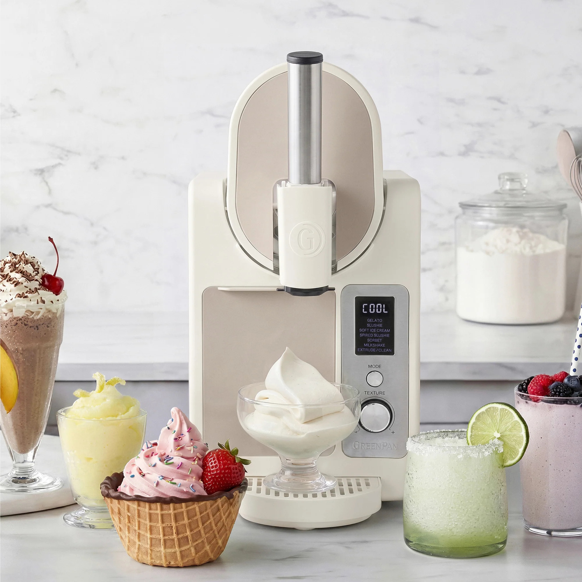 Frost Pro 16-in-1 Ice Cream, Gelato & Frozen Drink Maker | Cream | GreenPan