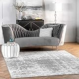 nuLOOM Misty Shades Deedra Square Rug, 8', Gray, Grey | Amazon (US)