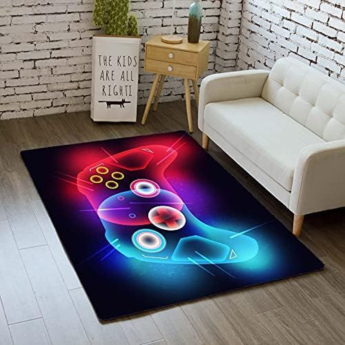 Wusan Large Rugs for Kids Boys Gamer Area Carpet 3D Printed Controller Gamepad Dining Living Play Be | Amazon (US)