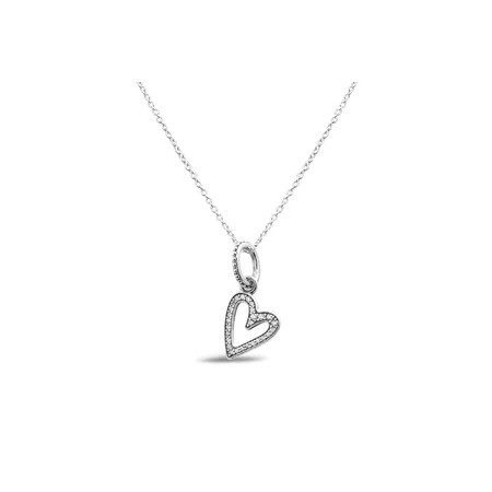 Pandora Sparkling Freehand Heart Pendant Necklace | Walmart (US)